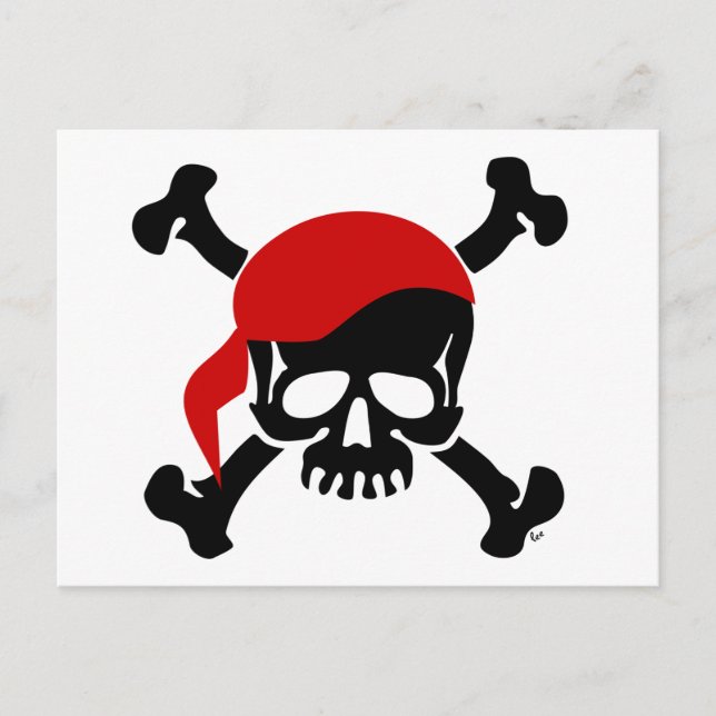 Jolly Roger Postcard Vykort (Framsida)