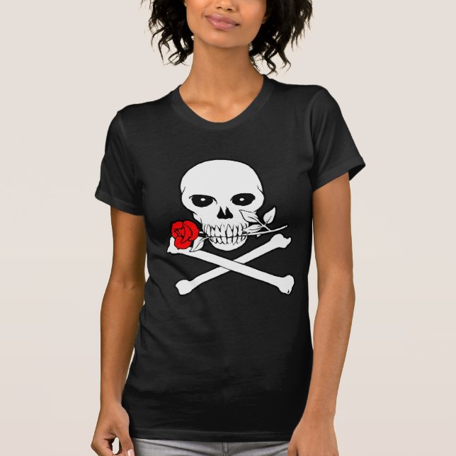 Jolly Roger (Ro)Dam Mörk T-Shirt (Framsida)