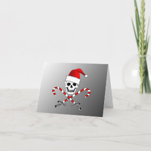 Jolly Roger Santa för pirat julkort 2 Helgkort