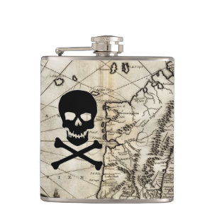 Jolly Roger skattflaska Fickplunta