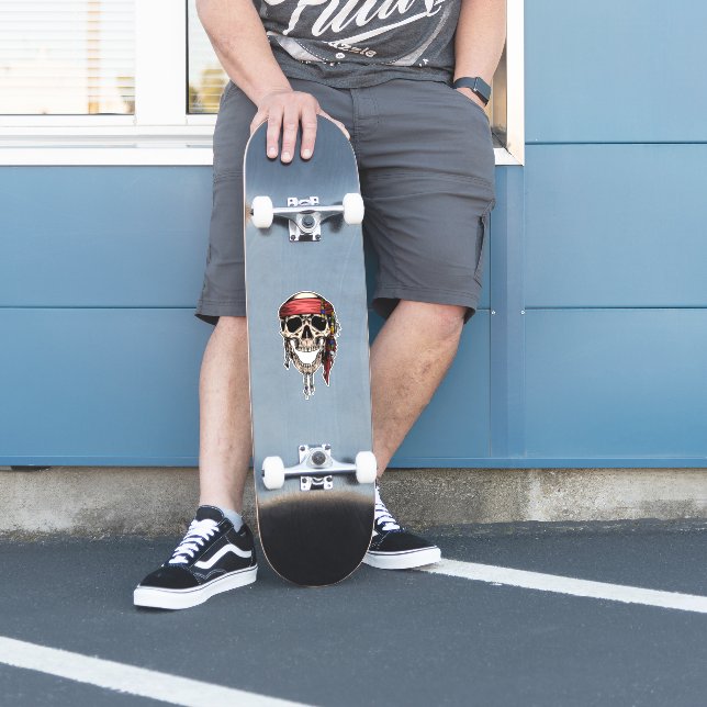 Jolly Roger Skull Klistermärken (Skater)