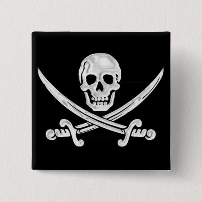 Jolly Roger Skull Knapp (Framsida)
