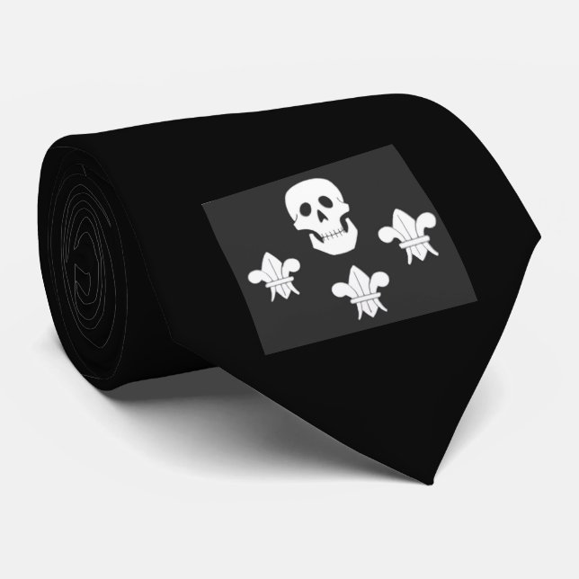 JOLLY ROGER SKULL OCH TRE LILIES FLAGGA SLIPS (Rullad)