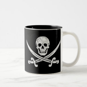 Jolly Roger Skull Två-Tonad Mugg