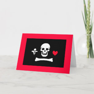 Jolly Roger valentin Helgkort