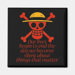 Jolly Roger Våra Liv Viktiga Saker Magnet