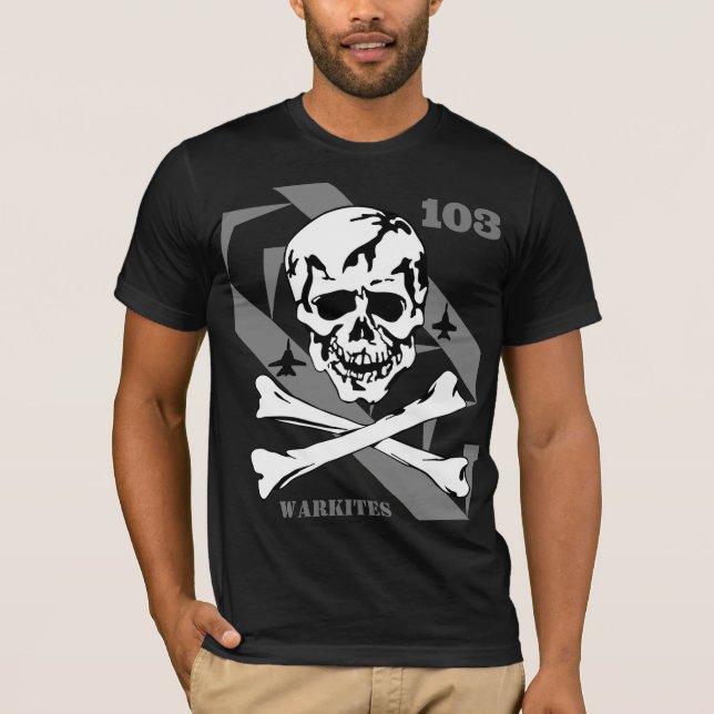 Jolly Rogers 103 b&w T Shirt (Framsida)