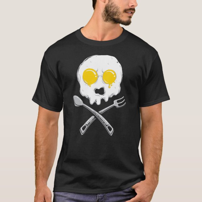 Jolly Roger's Breakfast T Shirt (Framsida)