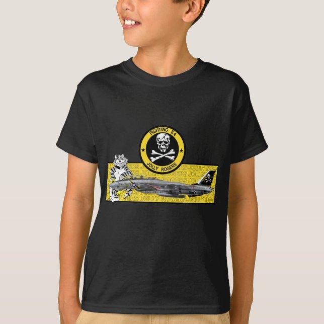 JOLLY ROGERS F-14 TOMCAT FÖR VF-84 TEE SHIRT (Framsida)