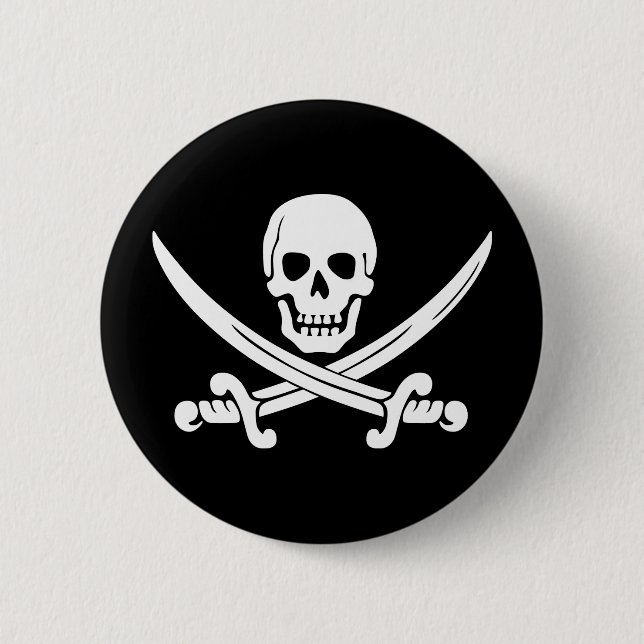 Jolly Rogers Pirat Knapp (Framsida)