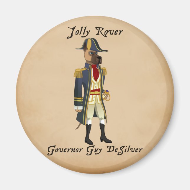 Jolly Rover - Desilver Magnet (Framsidan)