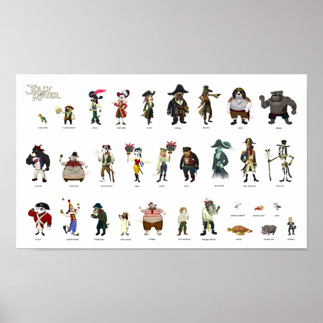 Jolly Rover-tecken Poster (Framsidan)