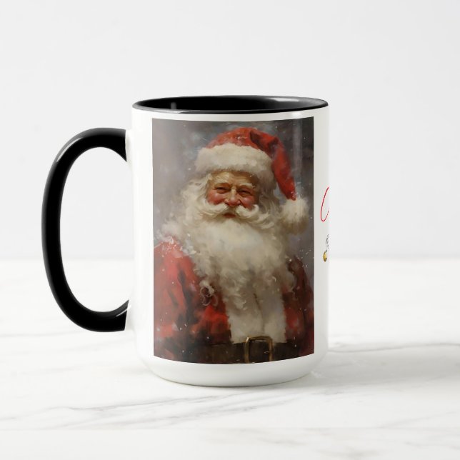 Jolly Saint Nicholas Santa julkaffe Mugg (Vänster)