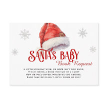 Jolly Santa Bok Request Baby Shower