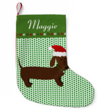 Jolly Santa Brown Dachshund Personlig