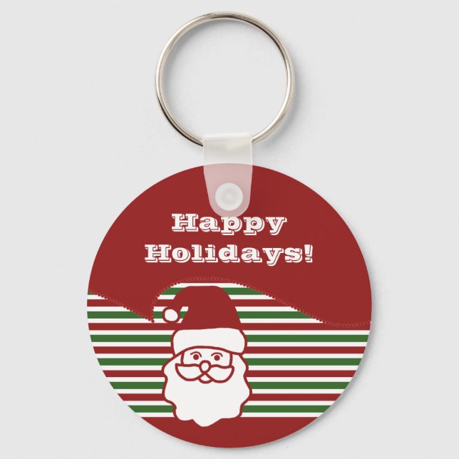 Jolly Santa Claus Keychain Nyckelring (Framsida)