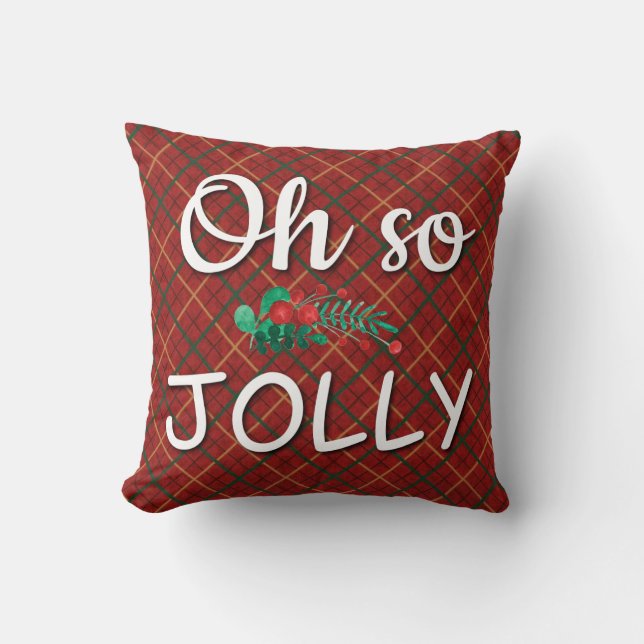 Jolly Santa Design Kudde (Framsida)