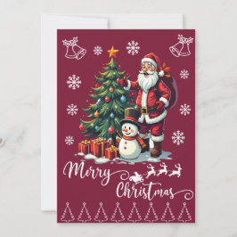 Jolly Santa God jul Julkort