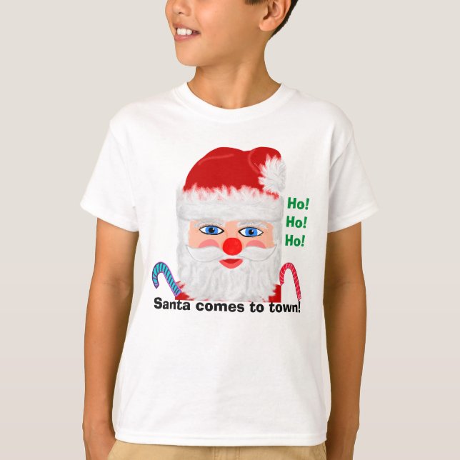 Jolly Santa Ho Ho Ho T-shirt (Framsida)