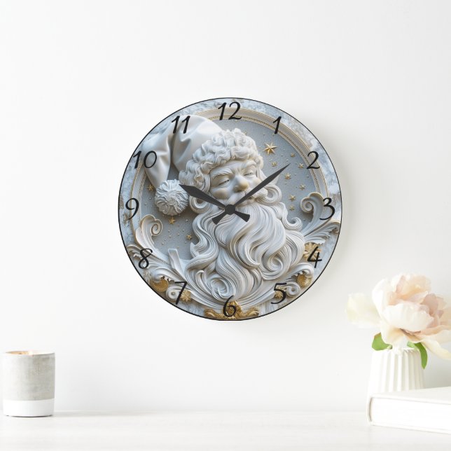 Jolly Santa jultomte Magic Stor Klocka (Hem)