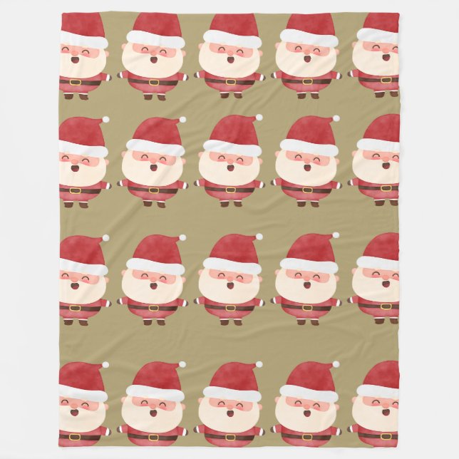 Jolly Santa Mönster Fleecefilt (Framsidan)