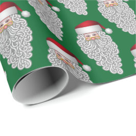 Jolly Santa on Grönt Presentpapper