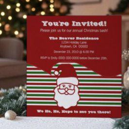 Jolly Santa Party Inbjudan