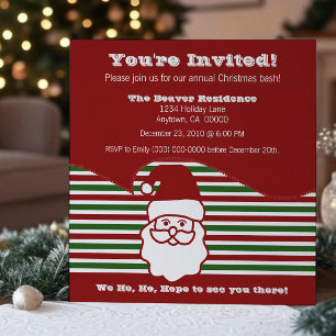 Jolly Santa Party Inbjudan