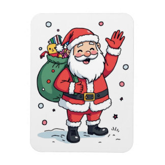 Jolly Santa Puzzle - Festive Helgdag Roligt Magnet