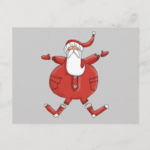 Jolly Santa T-shirts och Gifts Helg Vykort