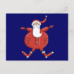 Jolly Santa T-shirts och Gifts Helg Vykort