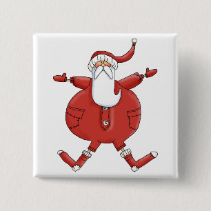 Jolly Santa T-shirts och Gifts Knapp