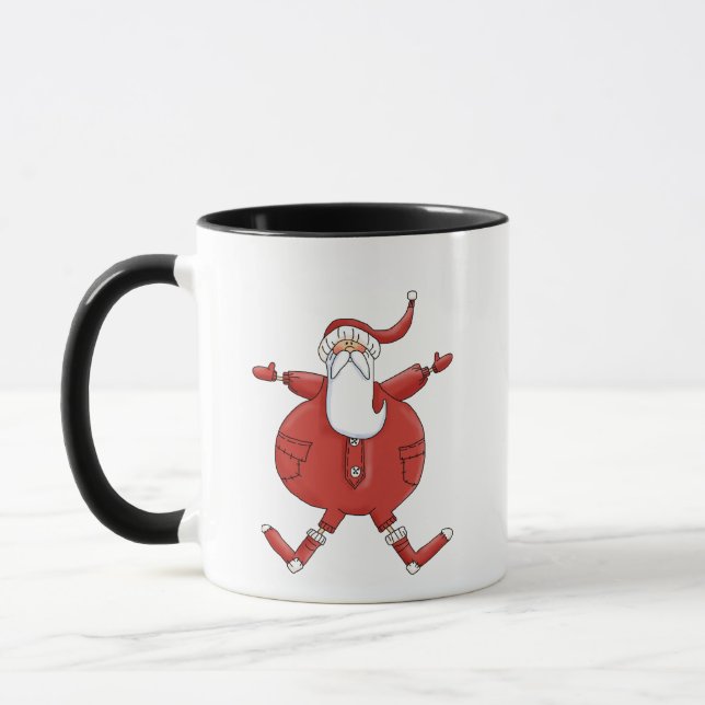 Jolly Santa T-shirts och Gifts Mugg (Vänster)