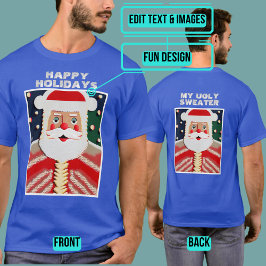 Jolly Santa Ugly Helgdag "Sweater" T Shirt