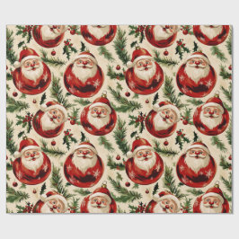 Jolly Santa's Festive Ornaments Delight Presentpapper