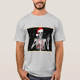 Jolly Skeleton Sips: Unik julkaffe T Shirt