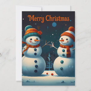 Jolly Snögubbars jul Cheer Julkort