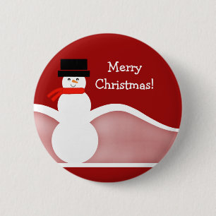 Jolly Snögubbe Anpassade Button Knapp