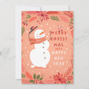 Jolly Snögubbe jul - Warm Önskemål Julkort