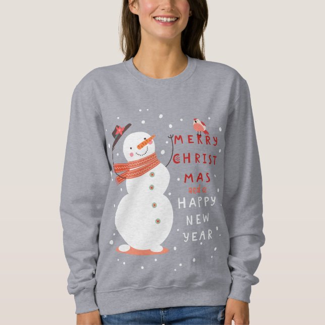 Jolly Snögubbe jul - Warm Önskemål T Shirt (Framsida)