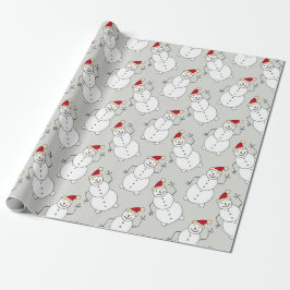 Jolly Snögubbe Julafton Wrapping Papper Presentpapper
