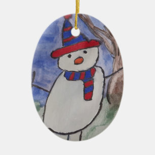Jolly Snögubbe Julgran Ornament