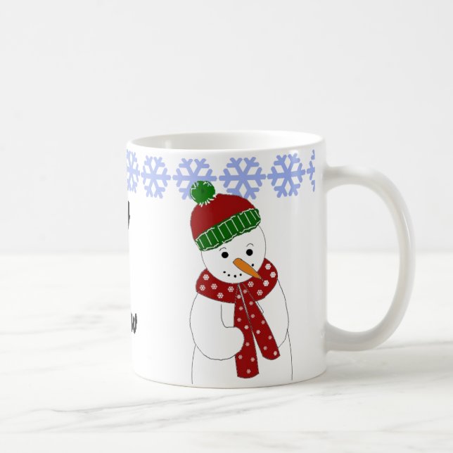 Jolly Snögubbe Kaffemugg (Höger)
