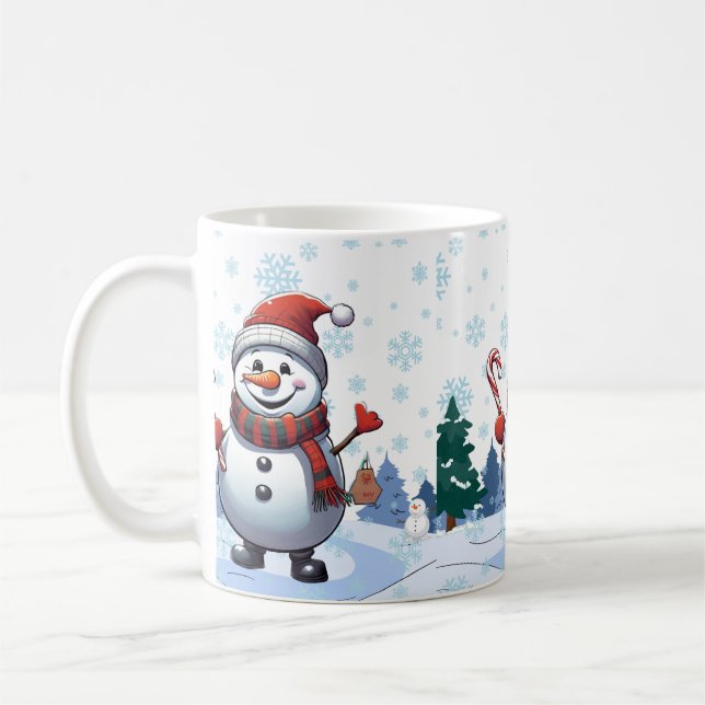 Jolly Snögubbe Kaffemugg (Vänster)