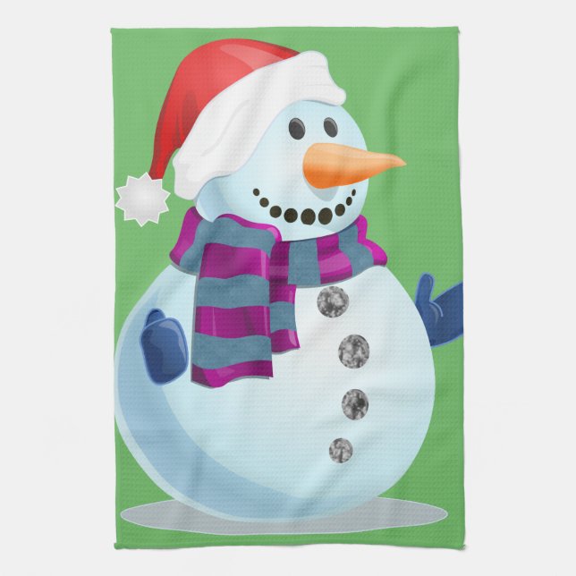 Jolly Snögubbe Kökshandduk (Vertikal)