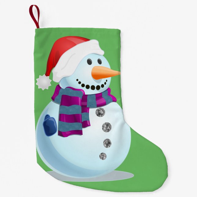 Jolly Snögubbe Liten Julstrumpa (Framsidan)