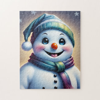 Jolly Snögubbe Puzzle Pussel