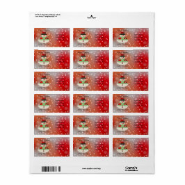 Jolly Snögubbe Snowy Dreams Adressetikett