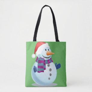 Jolly Snögubbe Tygkasse