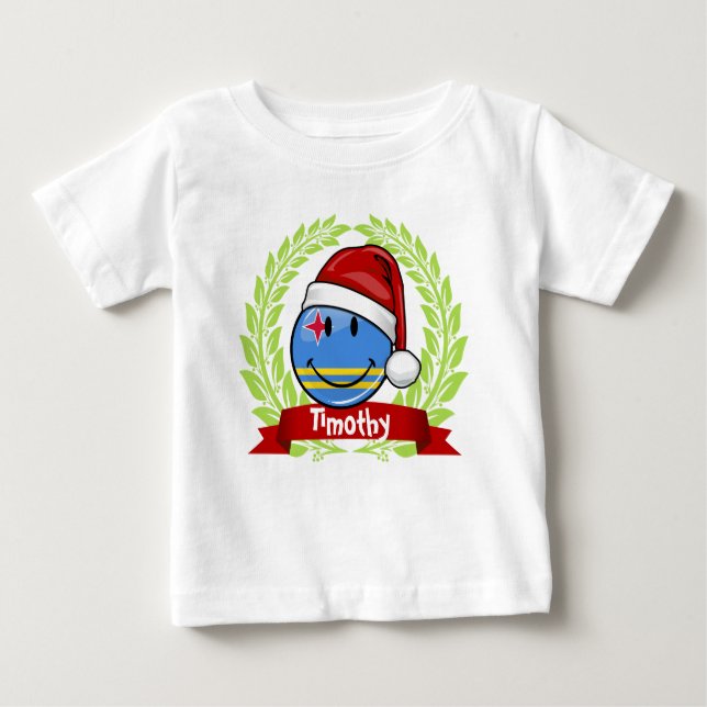 Jolly stil för Aruba flaggajul T-shirt (Framsida)
